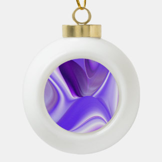 Adorno De Cerámica Tipo Bola Sueño de la flor de nieve púrpura