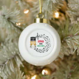 Adorno De Cerámica Tipo Bola Tambor Mayor Banda de Marcha Ornamento de Navidad