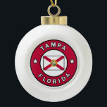 Adorno De Cerámica Tipo Bola Tampa Florida<br><div class="desc">Tampa Florida</div>