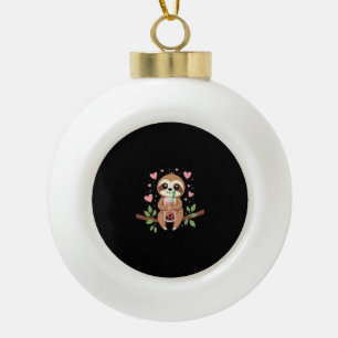 Adorno De Cerámica Tipo Bola Té de burbujas de leche Boba de perezoso lindo Kaw