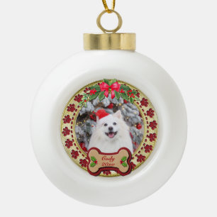 Adorno De Cerámica Tipo Bola Te Quiero Un Feliz Navidad Regalo Personalizado Pa