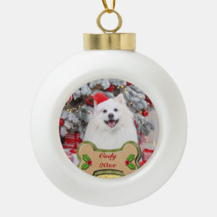 Adorno De Cerámica Tipo Bola Te Quiero Un Feliz Navidad Regalo Personalizado Pa