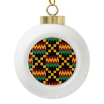 Tela Kente Negra, Verde, Roja y Amarilla