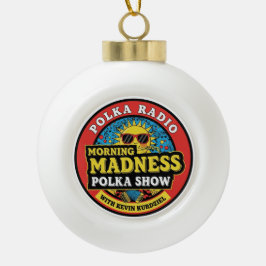 Adorno De Cerámica Tipo Bola The Morning Madness Snowflake Framed Ornament