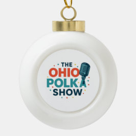 Adorno De Cerámica Tipo Bola The OHIO Polka Show Snowflake Framed Ornament