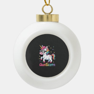 Adorno De Cerámica Tipo Bola Tíaunicornio Tía Haciendo Dab Tía Unicornio Tía Cr