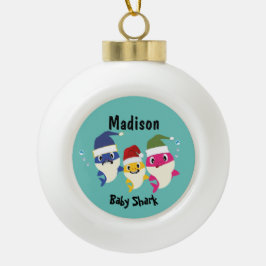 Adorno De Cerámica Tipo Bola Tiburón 🦈 Super Ocean Navidades niños divertidos