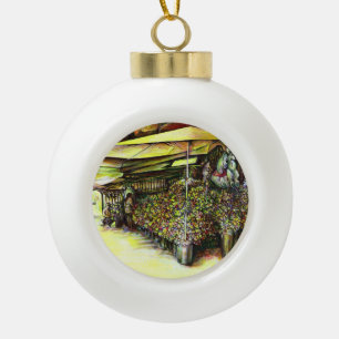 Adorno De Cerámica Tipo Bola Tomada de la posesión de los poderes