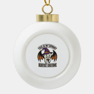 Adorno De Cerámica Tipo Bola Traje de dentista aterrador camiseta dental de Hal