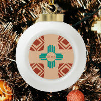 Turquoise Zia Tribal Brown Tan