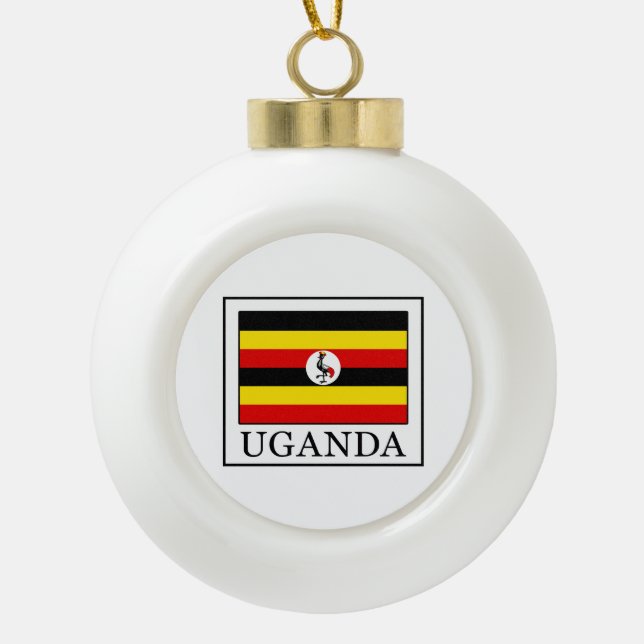 Adorno De Cerámica Tipo Bola Uganda (Anverso)