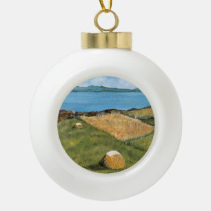 Adorno De Cerámica Tipo Bola Vacaciones de los Navidades irlandeses de honor
