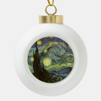 Adorno De Cerámica Tipo Bola Van Gogh: Noche estrellada