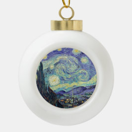 Adorno De Cerámica Tipo Bola Vincent Van Gogh La Noche estrellada
