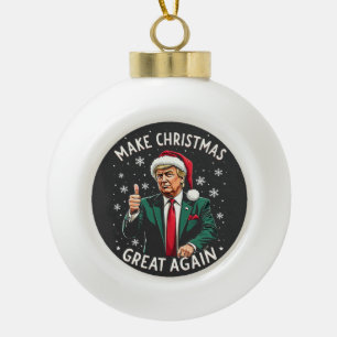 Adorno De Cerámica Tipo Bola Vuelve a hacer que la Navidad sea genial Otra vez