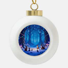 Adorno De Cerámica Tipo Bola „Weihnachtliche Harmonie“