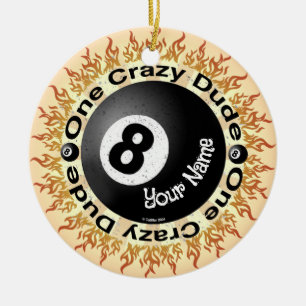 Adorno De Cerámica Tipo Loco Eightball