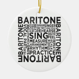 Adorno De Cerámica Tipografía de Baritone