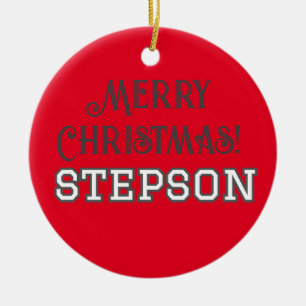 Adorno De Cerámica Tipografía estudiantil Feliz Navidad Stepson
