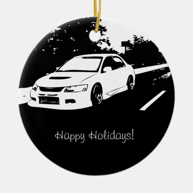 Adorno De Cerámica Tiro rodante de la evolución 9 (Frente)