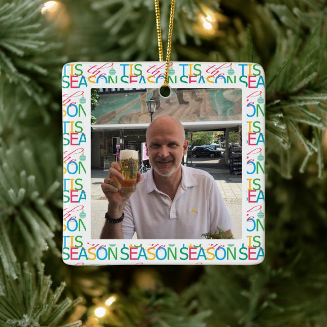 Adorno De Cerámica Tis the Season 'Photo' Ornament (Árbol)