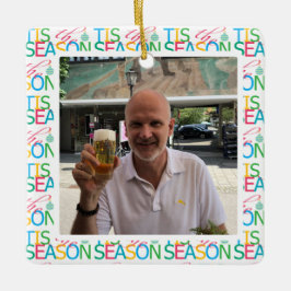 Adorno De Cerámica Tis the Season 'Photo' Ornament