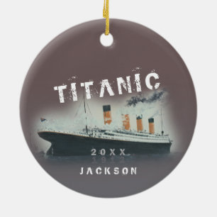Adorno De Cerámica Titanic en negrita