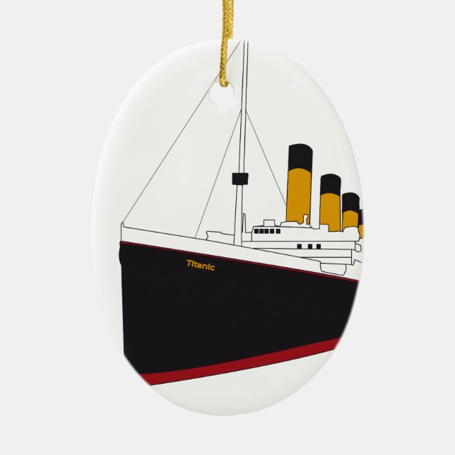 Adorno De Cerámica titanic original (Frente)