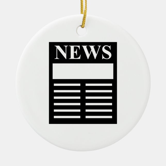 Adorno De Cerámica Titulares de noticias (Frente)