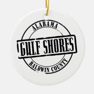 Adorno De Cerámica Título de las costas del Golfo