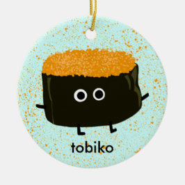 Adorno De Cerámica Tobiko Sushi | Fish Roe Kawaii Navidades feriados