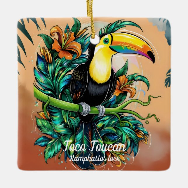 Adorno De Cerámica Toco Toucan (Anverso)