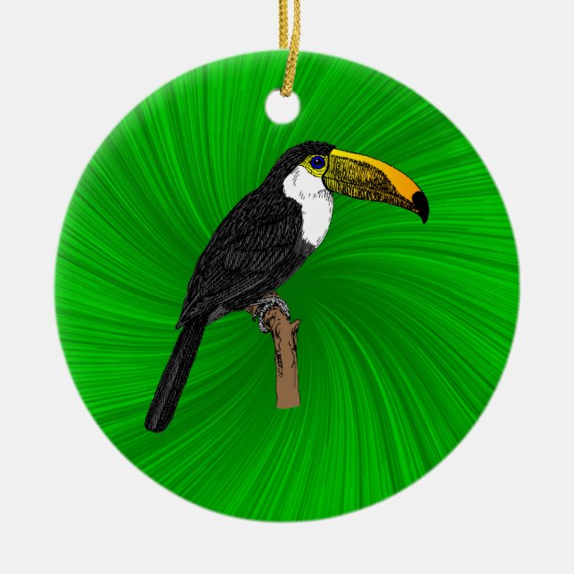 Adorno De Cerámica Toco Toucan (Frente)