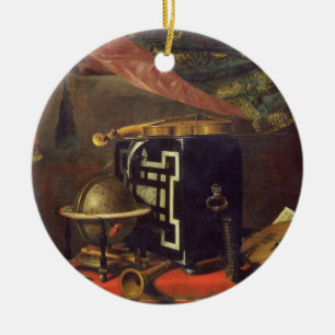 Adorno De Cerámica Todavía vida con los instrumentos musicales