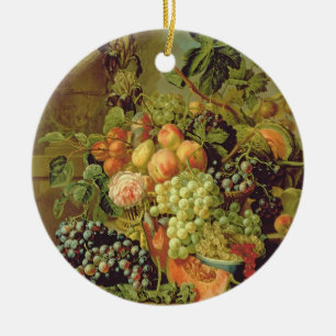 Adorno De Cerámica Todavía vida de la fruta
