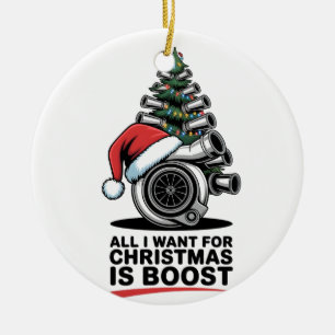 Adorno De Cerámica Todo lo que Quiero Boost Navidad Boost Turbo Santa