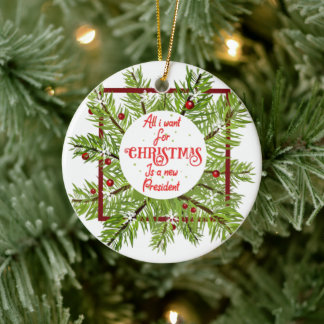 Adorno De Cerámica Todo Lo Que Quiero De Los Navidades Es Un Nuevo Pr