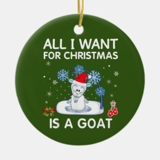 Adorno De Cerámica Todo Lo Que Quiero Para Los Navidades Es Una Cosa