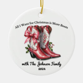 Adorno De Cerámica Todo lo que quiero para los Navidades son más bote