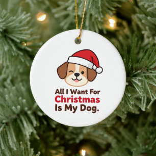 Adorno De Cerámica Todo lo que quiero para Navidad es el arte de mi p