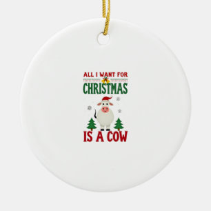 Adorno De Cerámica Todo lo que Quiero para Navidad es una Sudadera Fe