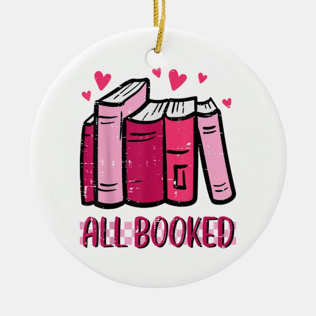 Adorno De Cerámica Todos los libros divertidos y divertidos leen libr (Frente)