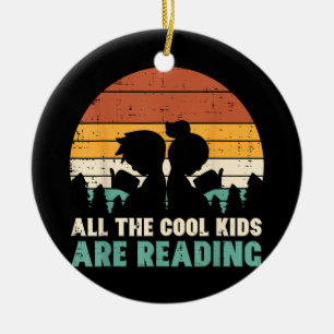 Adorno De Cerámica Todos los niños están leyendo el libro de lectura