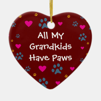 Adorno De Cerámica Todos mis Grandkids-Nietos tienen patas