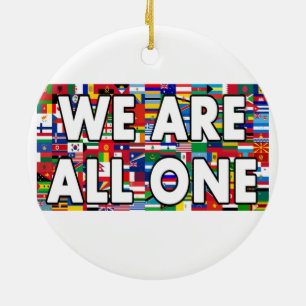Adorno De Cerámica Todos Somos Uno