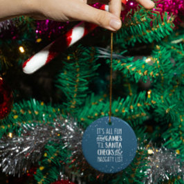 Adorno De Cerámica Todos son Navidades de la lista de traviesos de ju