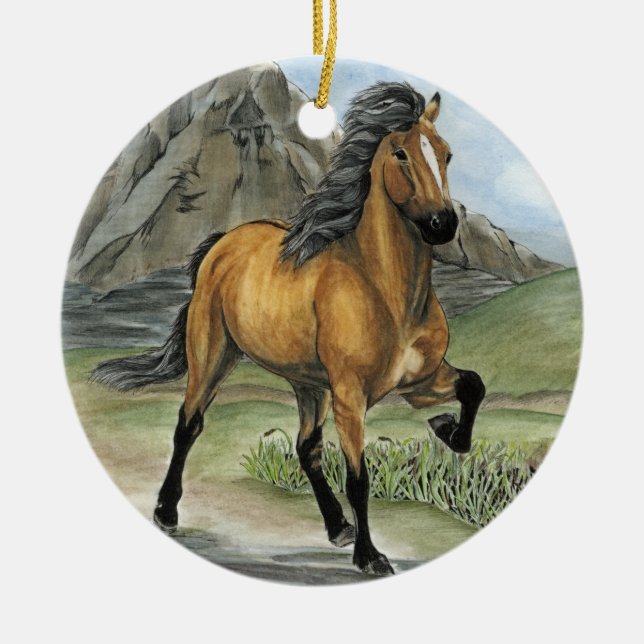 Adorno De Cerámica Tolt de oro 2 (Frente)