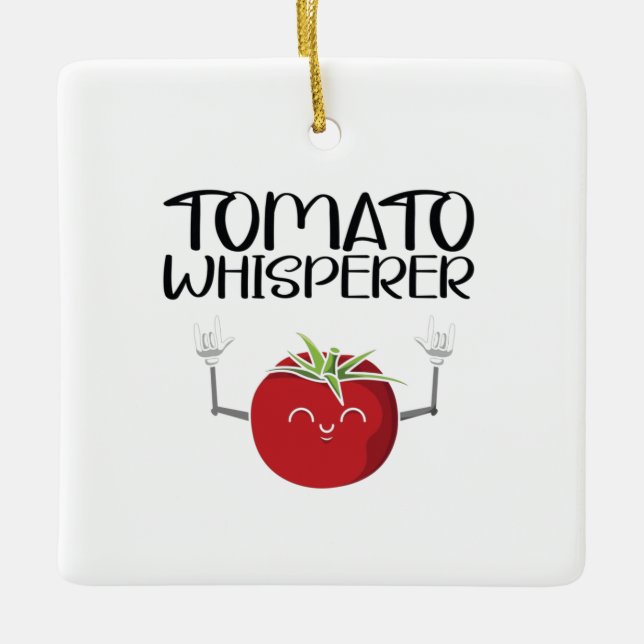 Adorno De Cerámica Tomato Whisperer (Anverso)