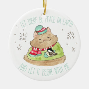 Adorno De Cerámica Tommy Let There Be Peace ornament