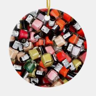 Adorno De Cerámica Toneladas de botellas del esmalte de uñas